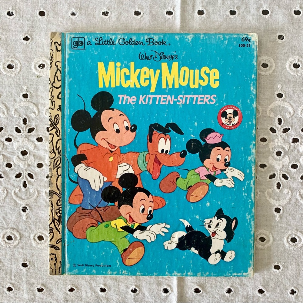 Mickey Mouse - The Kitten Sitters - Disney - 1980 Vintage - Children’s Book